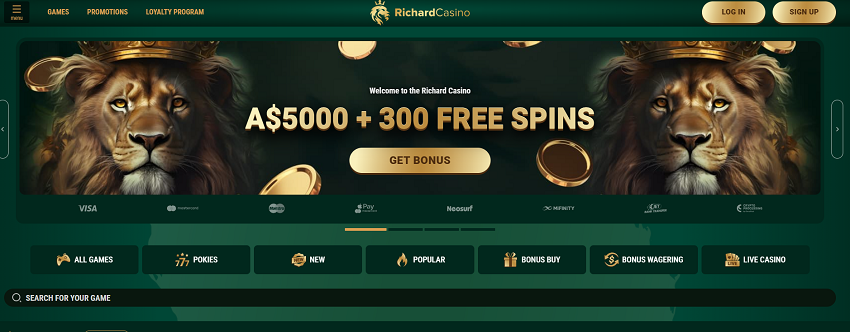 Richard Casino Home Page