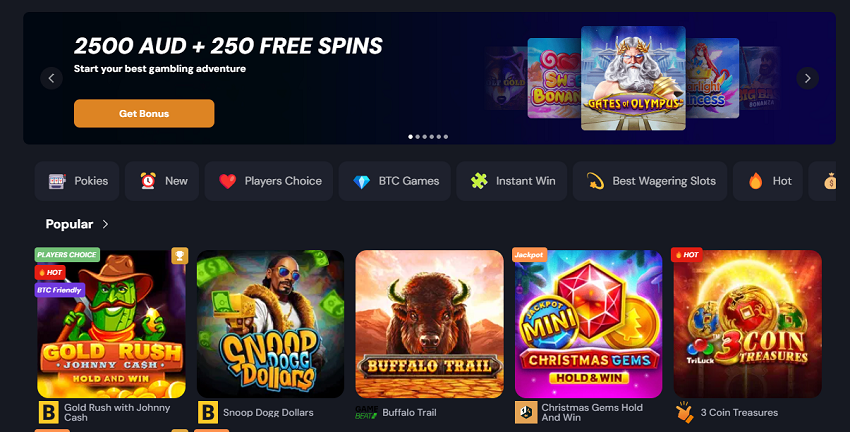 Slotozen Casino Home Page