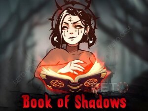 Book of Shadows Slot game logo.