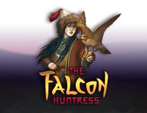 The Falcon Huntress slot game logo