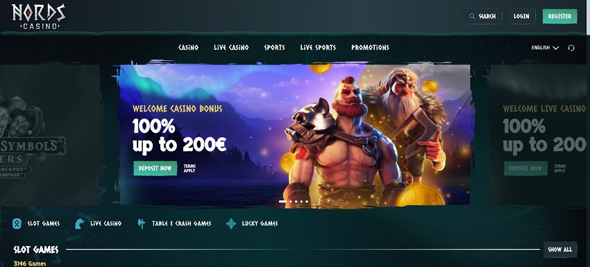 Nords Casino Home Page