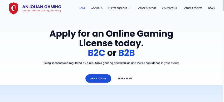 Anjouan Gaming License Home Page